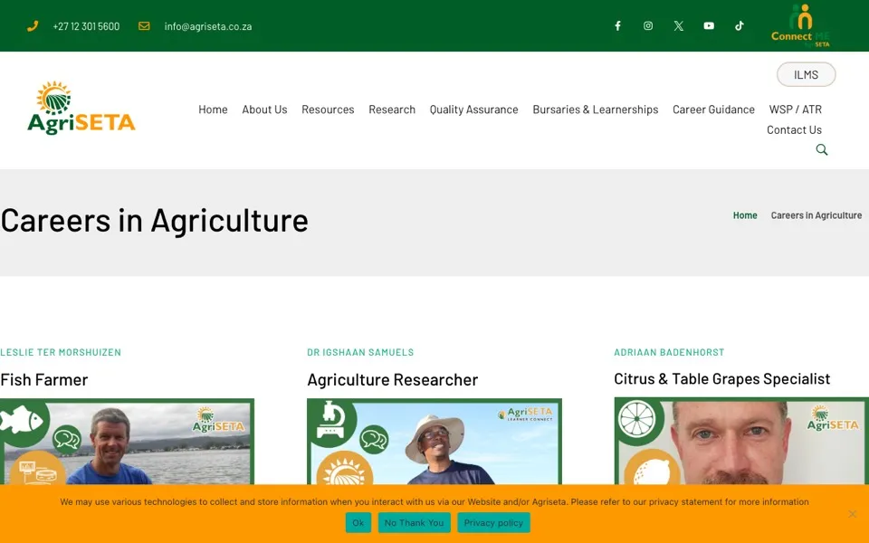 AGRISETA career portal