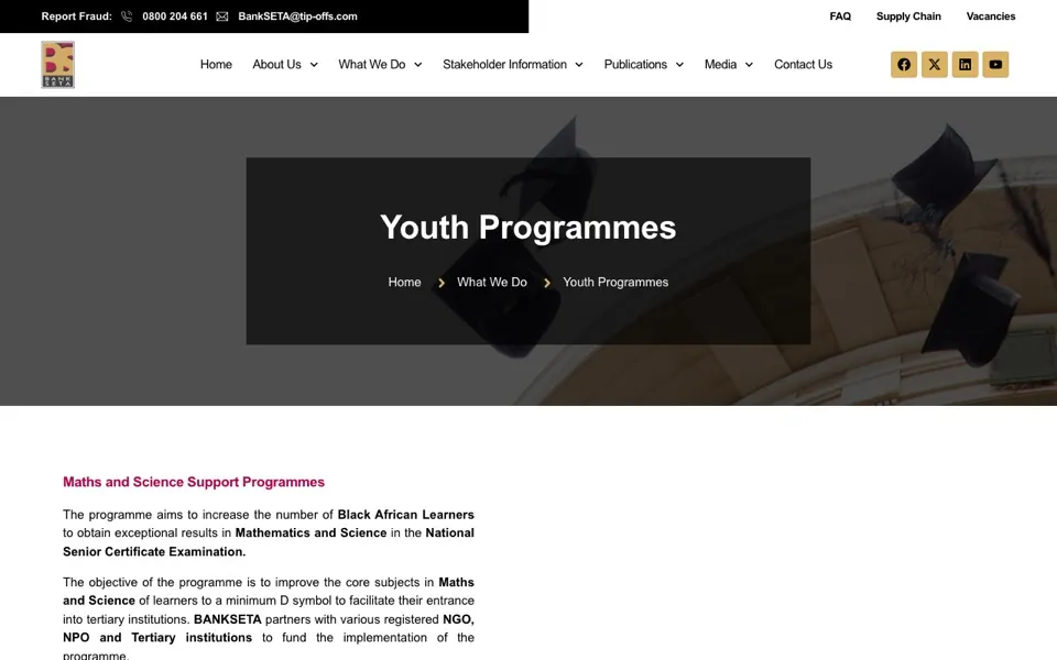 BANKSETA career portal