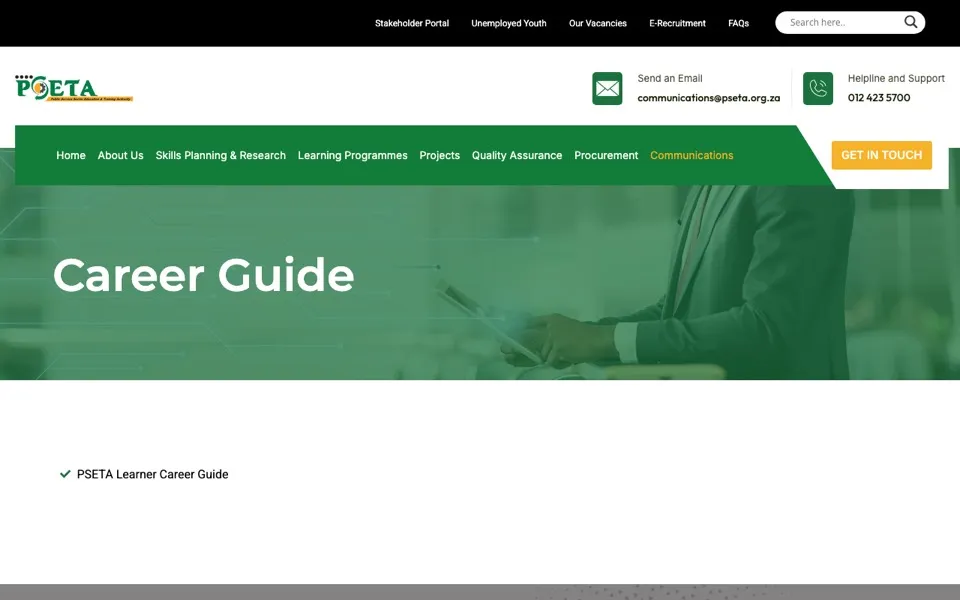 PSETA career portal