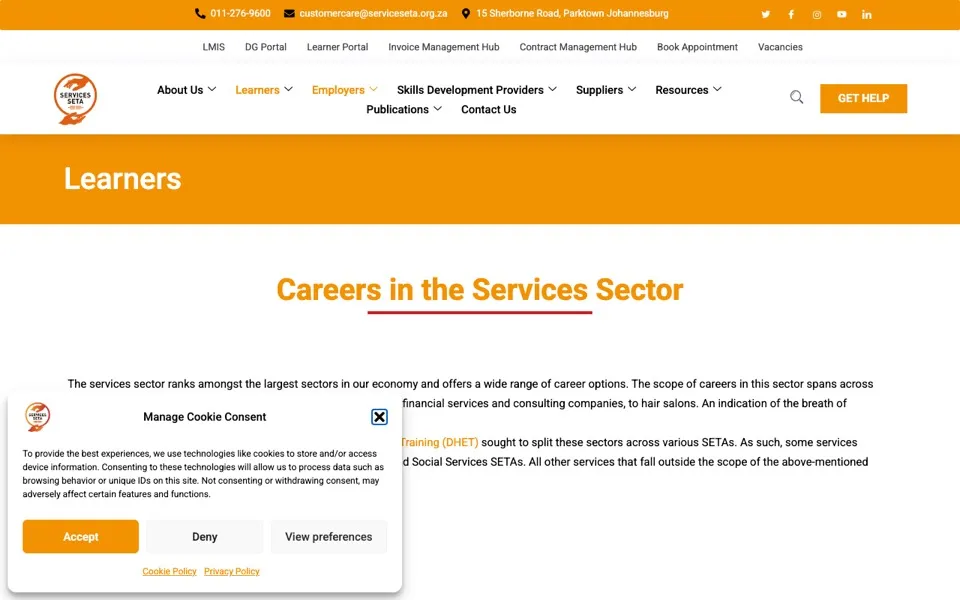 Services SETA career portal